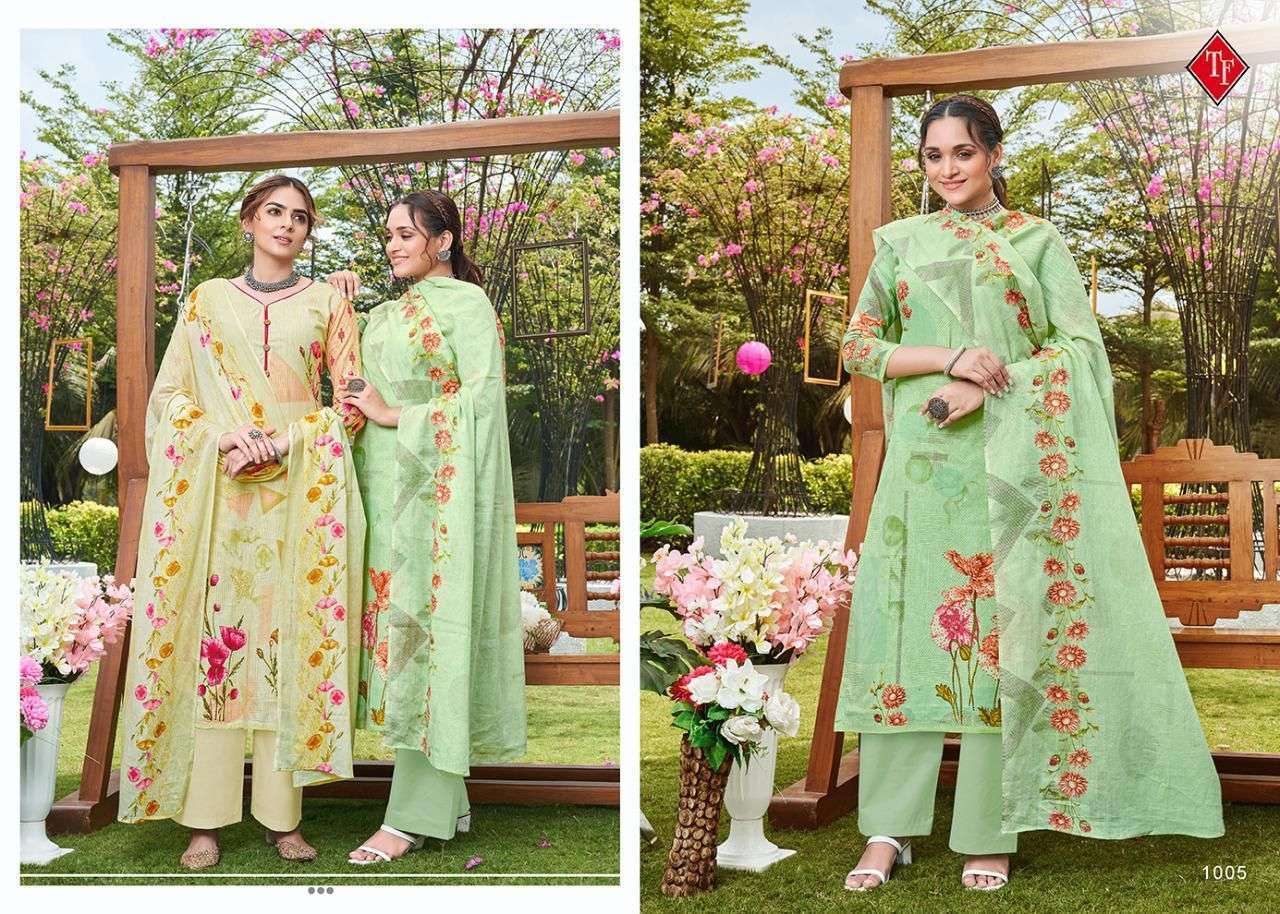 TANISHK FASHION PRESENT PRISHA CAMBRIC COTTON WITH DIGITAL PRINT SALWAR SUITS COLLECTION IN WHOLESALE PRICE IN SURAT - SAI DRESSES