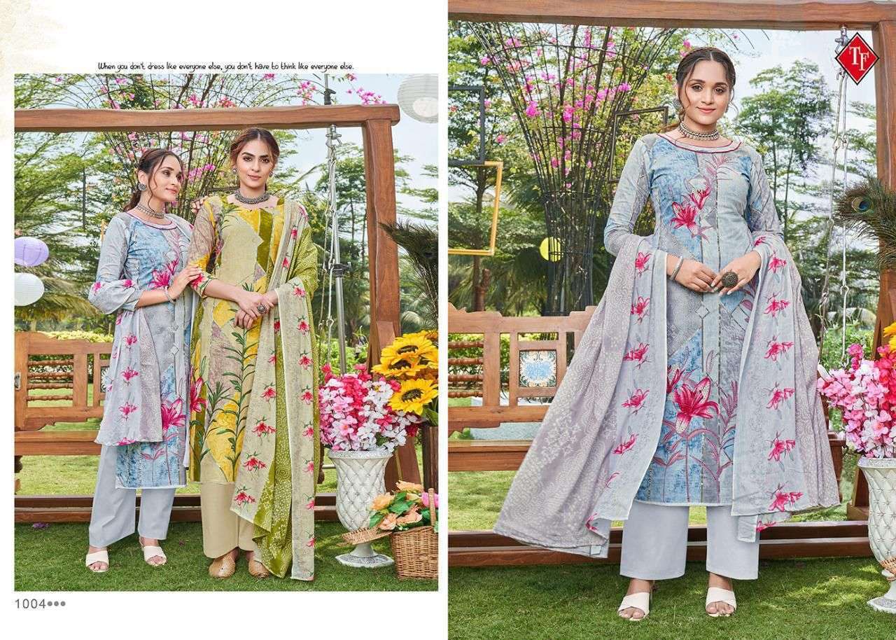 TANISHK FASHION PRESENT PRISHA CAMBRIC COTTON WITH DIGITAL PRINT SALWAR SUITS COLLECTION IN WHOLESALE PRICE IN SURAT - SAI DRESSES