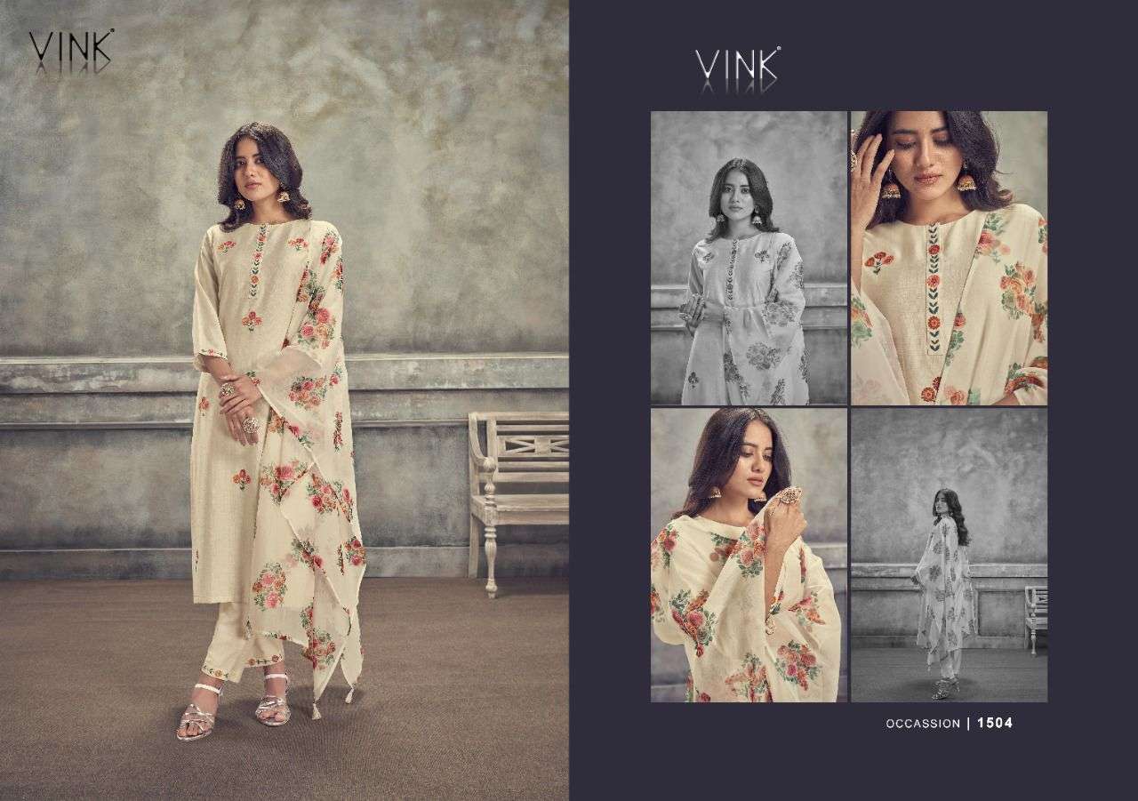 VINK VISTA LIFESTYLES PRESENTS OCCASSIONS VOL-3 DESIGNER SUITS IN WHOLESALE PRICE IN SURAT - SAI DRESSES  