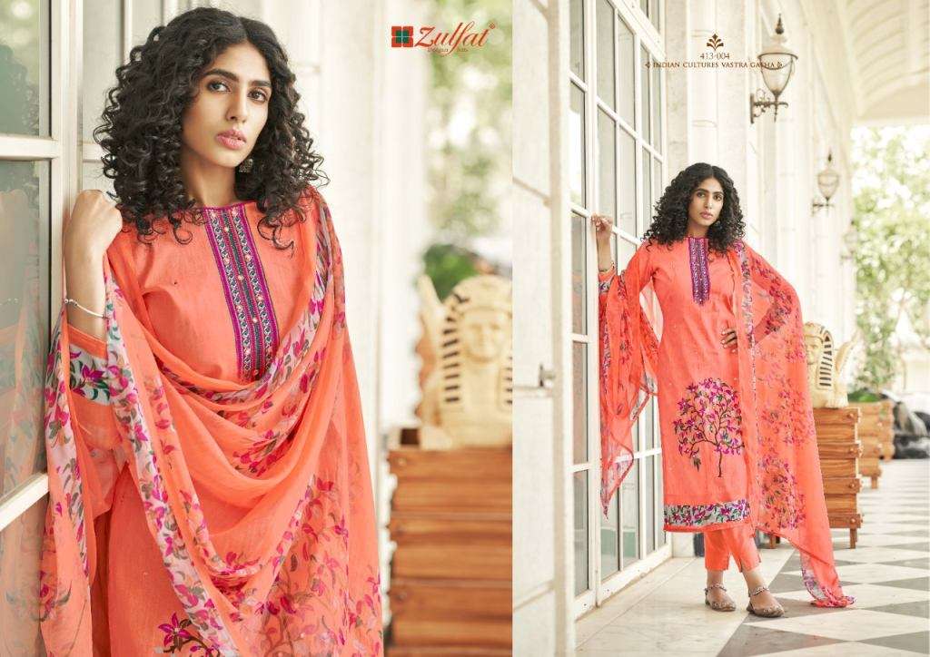 ZULFAT DESIGNER PRESENT SUMMER BONANZA PURE COTTON DRESS MATERIAL COLLECTION IN WHOLESALE PRICE IN SURAT - SAI DRESSES