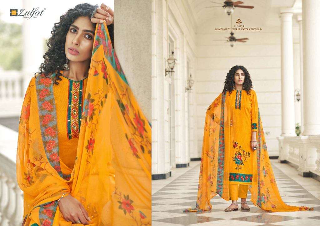 ZULFAT DESIGNER PRESENT SUMMER BONANZA PURE COTTON DRESS MATERIAL COLLECTION IN WHOLESALE PRICE IN SURAT - SAI DRESSES