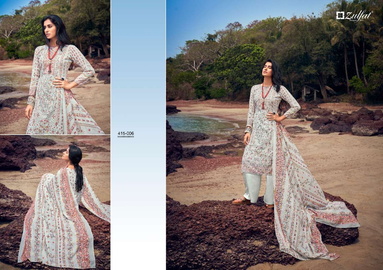 ZULFAT PRESENT MARIA CATALOG SUMMER WEAR PURE COTTON PRINTED DRESS MATERIALS IN WHOLESALE PRICE IN SURAT - SAI DRESSES