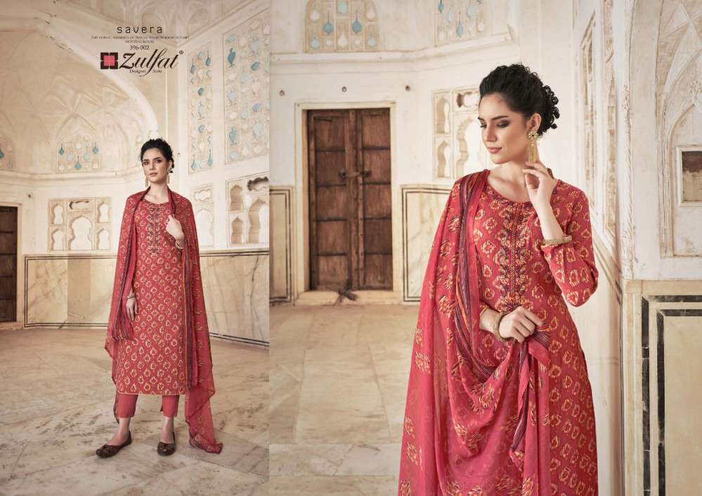 ZULFAT PRESENTS SAVERA DESIGNER REYON DRESSES MATERIAL IN WHOLESALE PRICE IN SURAT - SAI DRESSES 