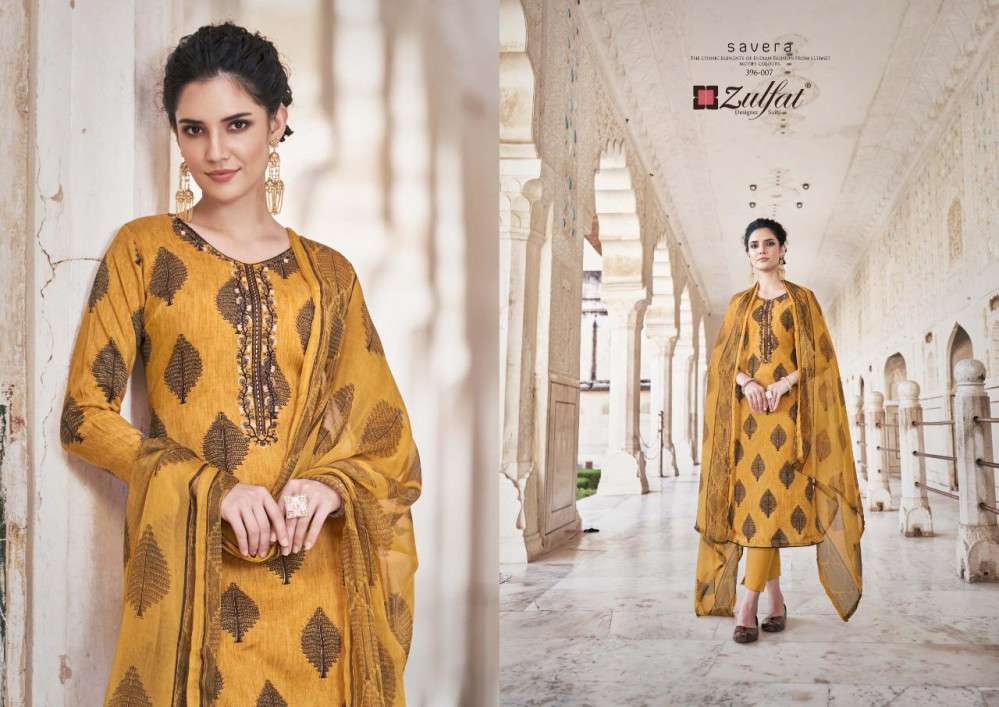 ZULFAT PRESENTS SAVERA DESIGNER REYON DRESSES MATERIAL IN WHOLESALE PRICE IN SURAT - SAI DRESSES 