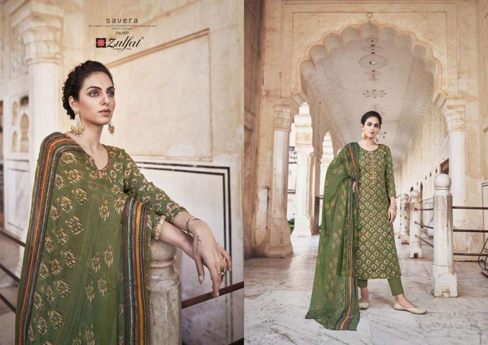ZULFAT PRESENTS SAVERA DESIGNER REYON DRESSES MATERIAL IN WHOLESALE PRICE IN SURAT - SAI DRESSES 