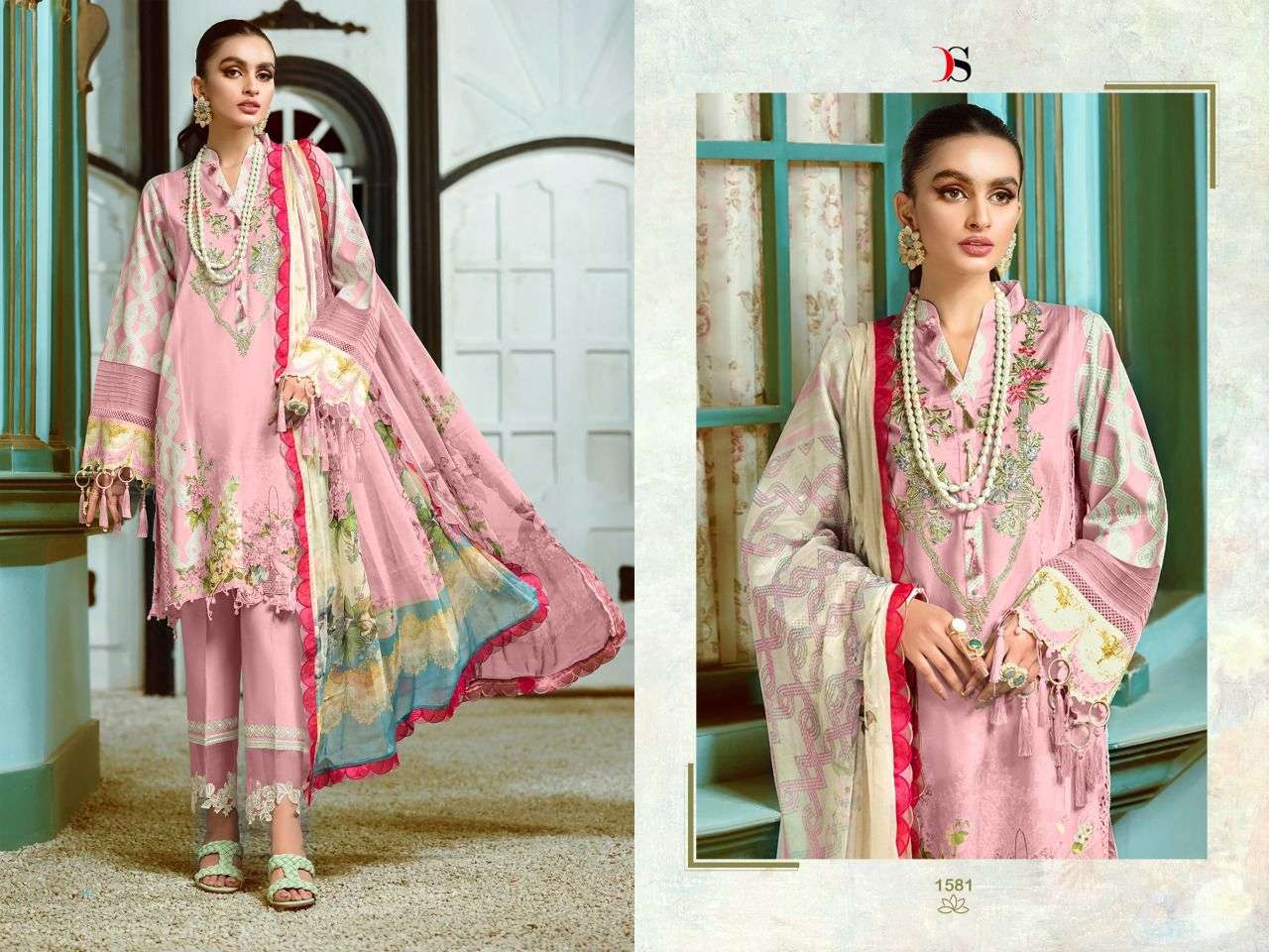 DEEPSY SUITS PRESENT BLISS LAWN 22-2 COTTON EMBROIDERY PAKISTANI SUITS IN WHOLESALE PRICE IN SURAT - SAI DRESSES