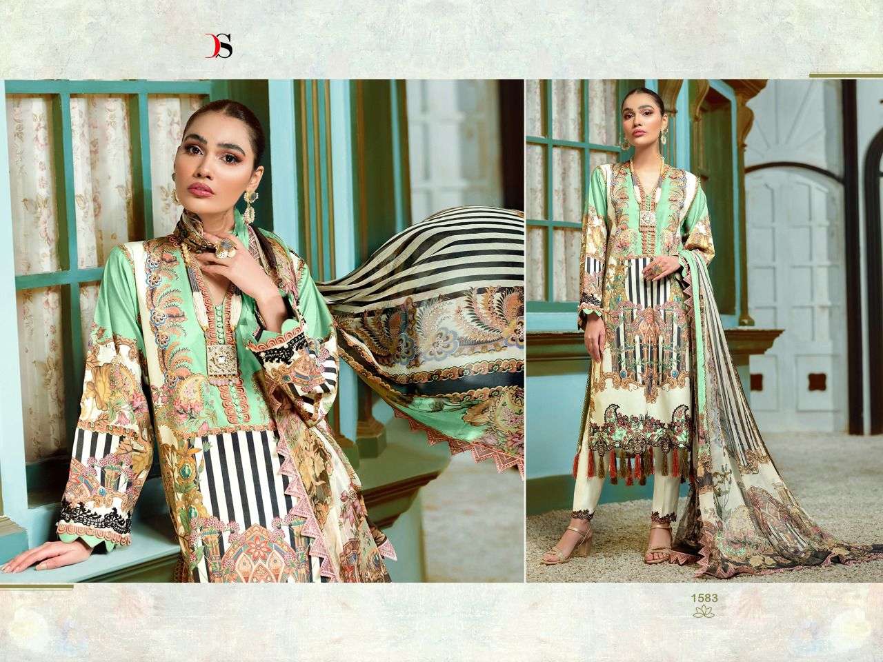 DEEPSY SUITS PRESENT BLISS LAWN 22-2 COTTON EMBROIDERY PAKISTANI SUITS IN WHOLESALE PRICE IN SURAT - SAI DRESSES