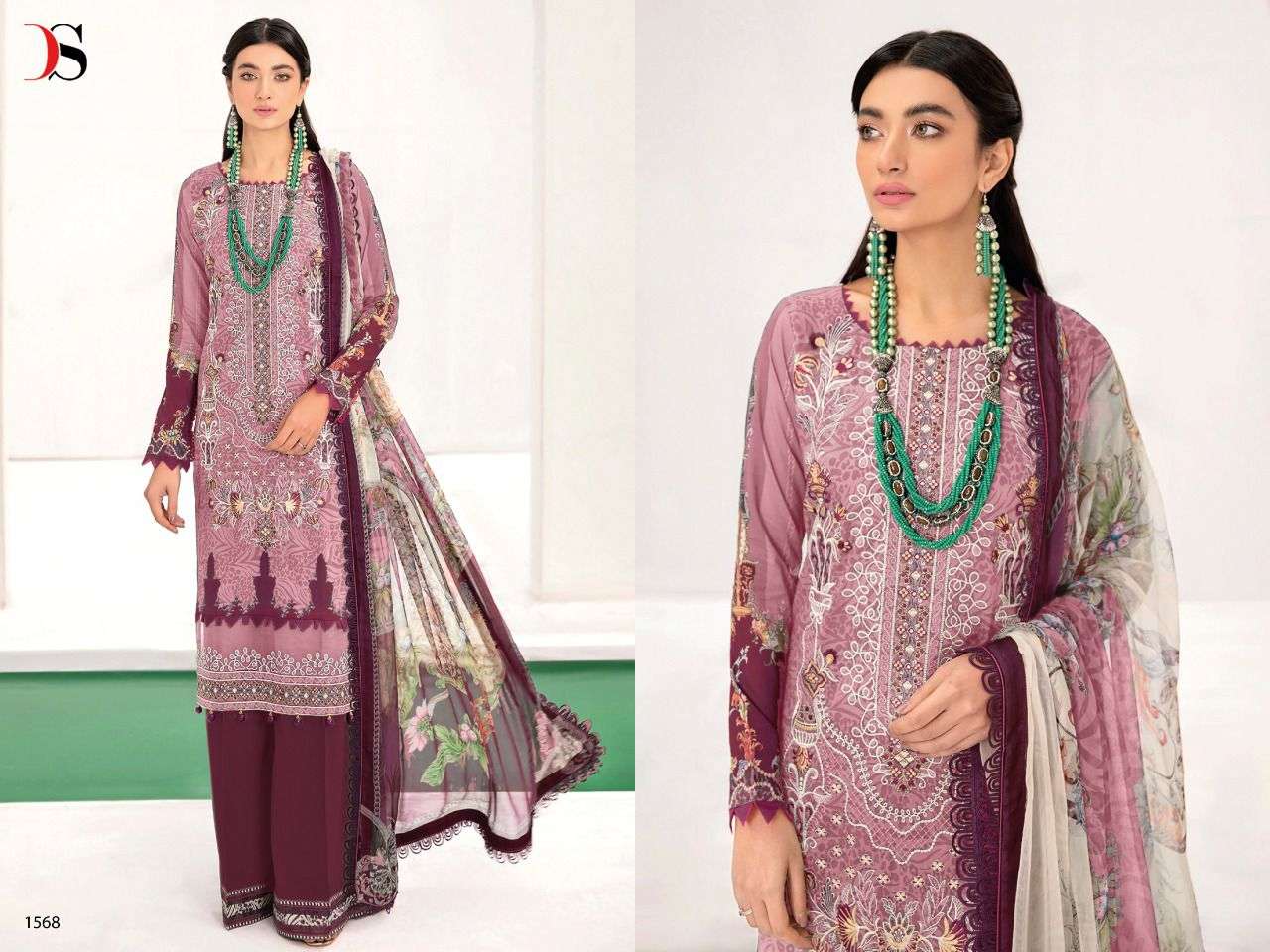 DEEPSY SUITS PRESENT CHEVERON LAWN 22 COTTON EMBROIDERED PAKISTANI SUITS IN WHOLESALE PRICE IN SURAT - SAI DRESSES