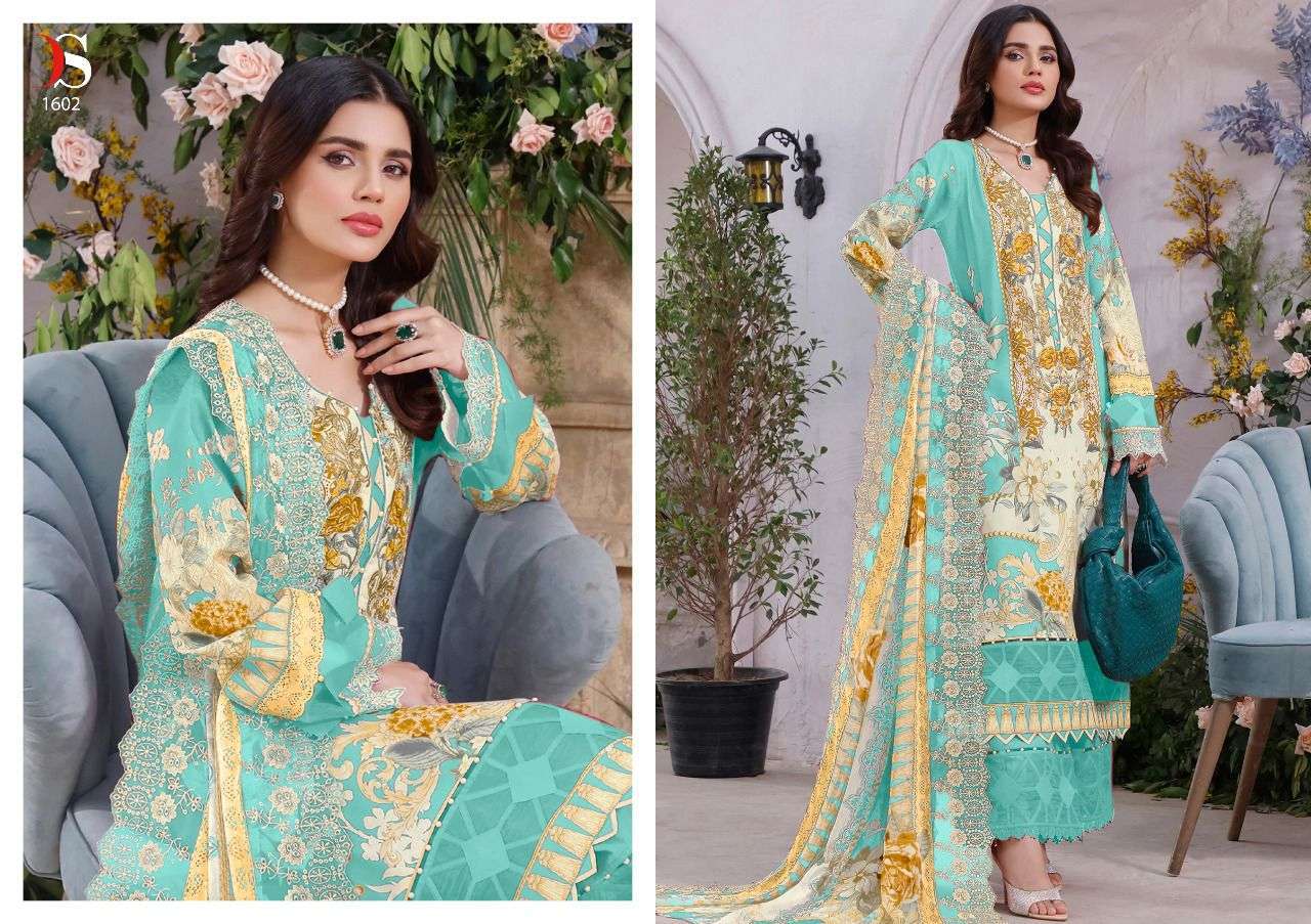 DEEPSY SUITS PRESENT FIRDOUS PREMIUM LAWN EMBROIDERED DUPATTA PAKISTANI DESIGNER SUITS IN WHOLESALE PRICE IN SURAT - SAI DRESSES