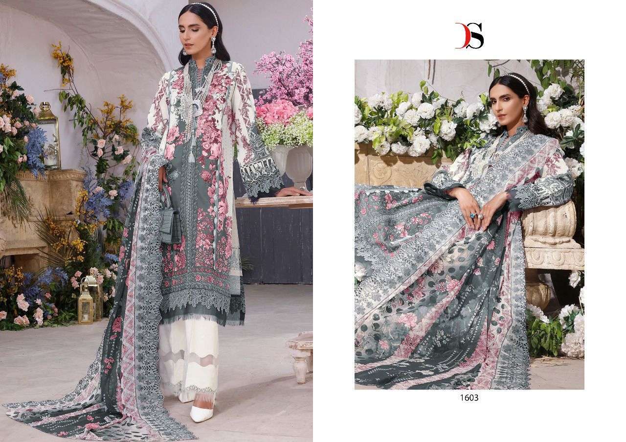 DEEPSY SUITS PRESENT FIRDOUS PREMIUM LAWN EMBROIDERED DUPATTA PAKISTANI DESIGNER SUITS IN WHOLESALE PRICE IN SURAT - SAI DRESSES
