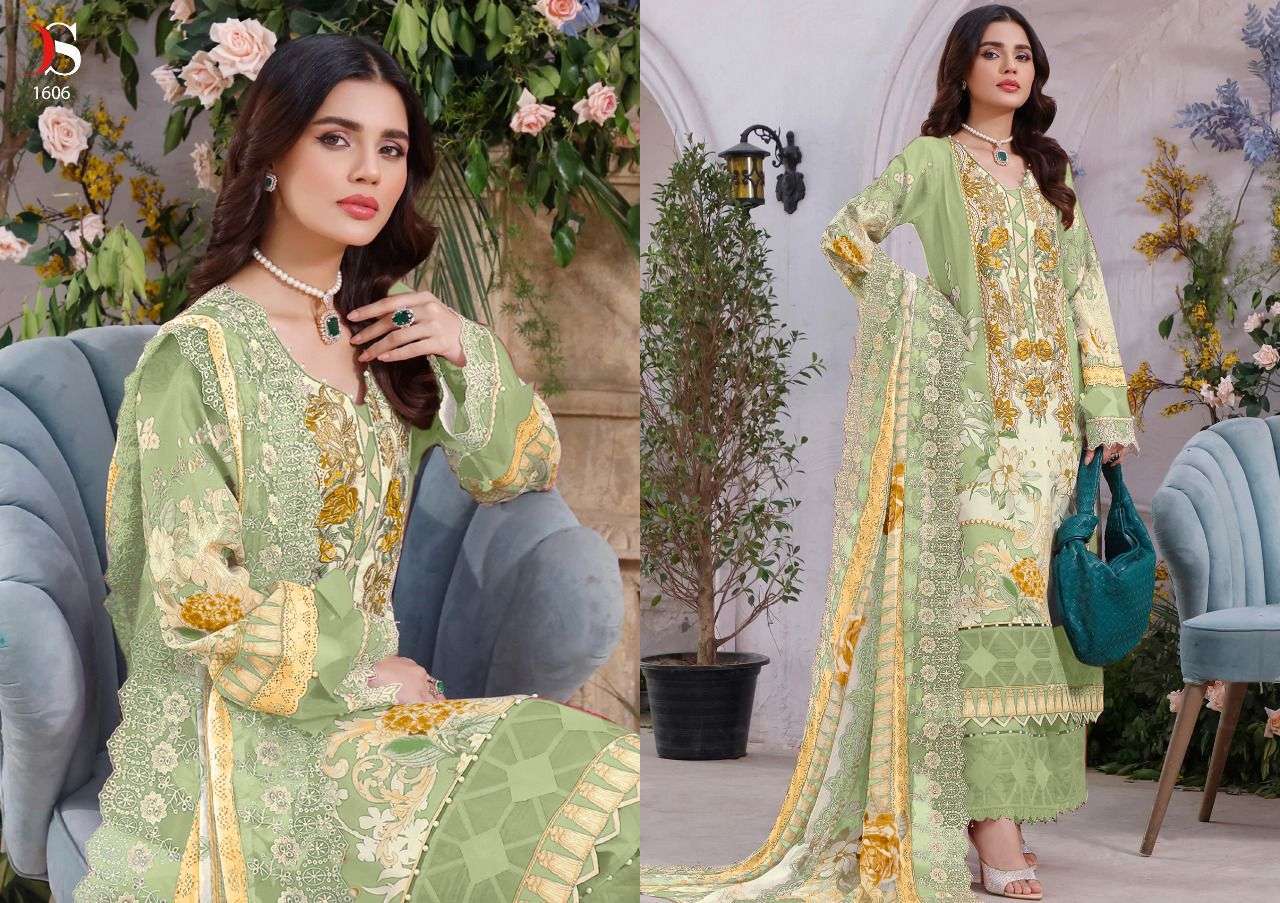 DEEPSY SUITS PRESENT FIRDOUS PREMIUM LAWN EMBROIDERED DUPATTA PAKISTANI DESIGNER SUITS IN WHOLESALE PRICE IN SURAT - SAI DRESSES