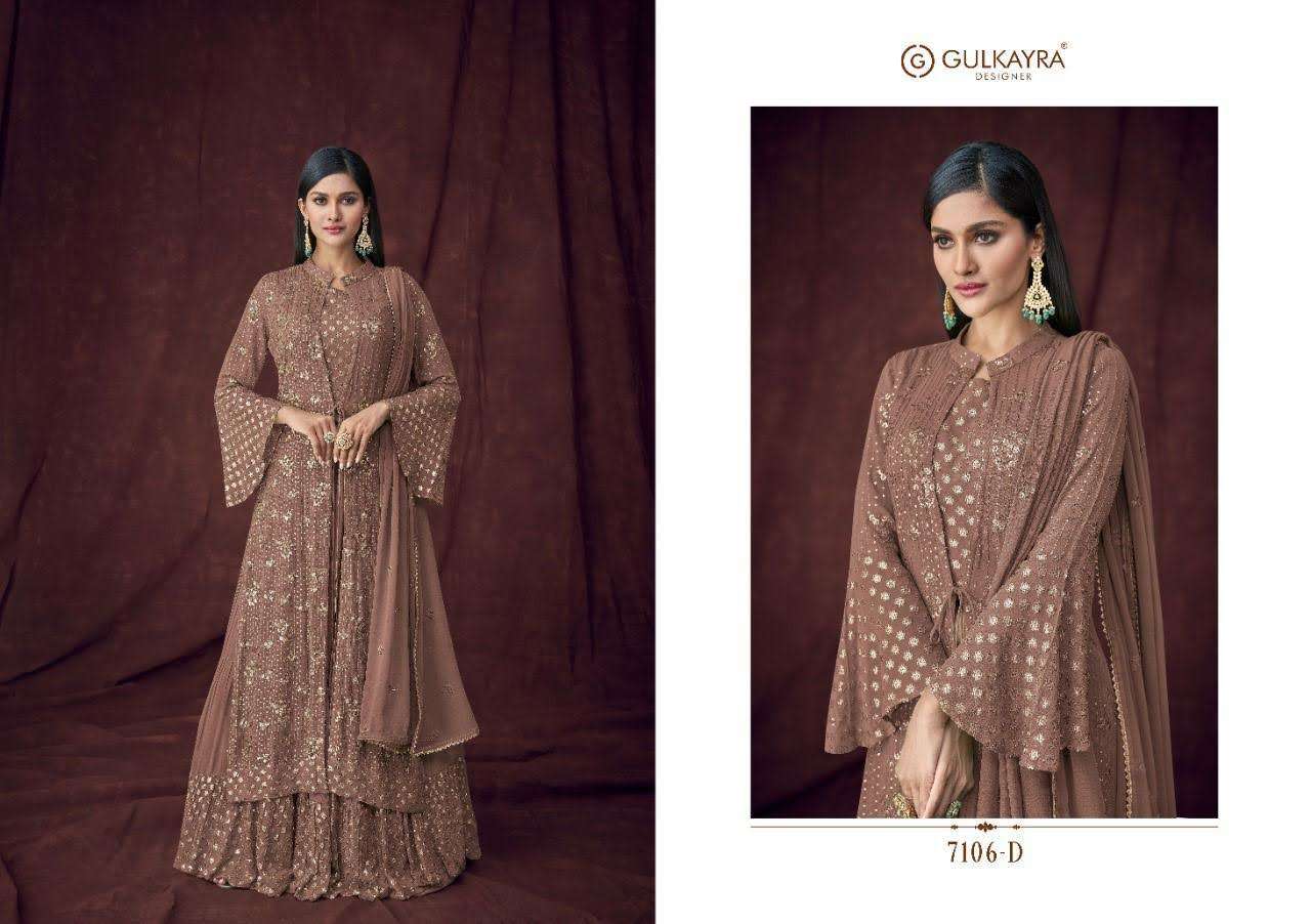 GULKAYRA DESIGNER PRESENT ATTRACTION GOLD READY MADE WEDDING COLLECTION IN WHOLESALE PRICE IN SURAT - SAI DRESSES