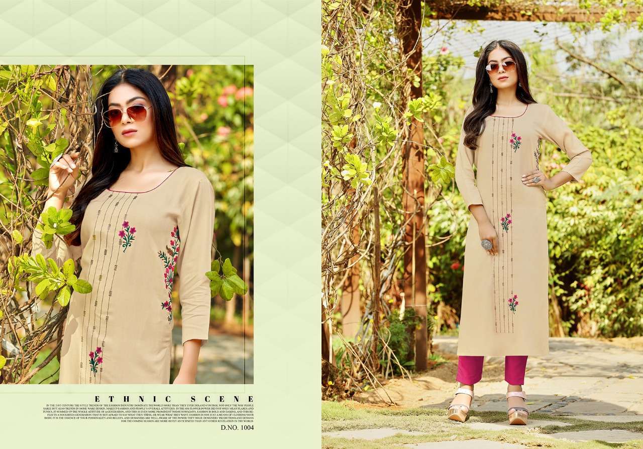 JINESH NX PRESENT AALIYA VOL-2 1001 TO 1008 SERIES RAYON KURTIS IN WHOLESALE PRICE IN SURAT - SAI DRESSES