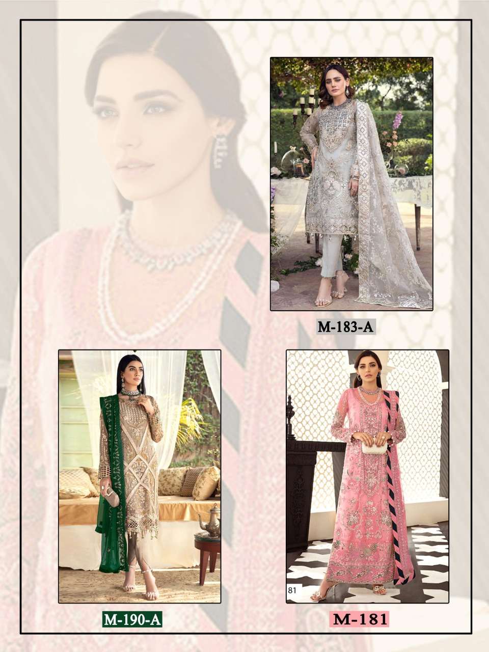 MAJESTY PRESENT RAMSHA VOL-15 PAKISTANI DESIGNER SUITS IN WHOLESALE PRICE IN SURAT - SAI DRESSES