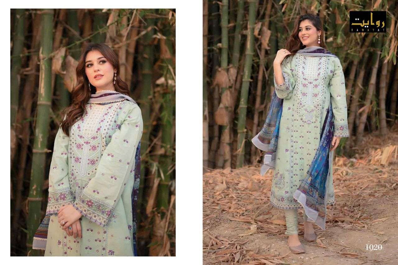 RAWAYAT PRESENT SOBIA NAZIR VOL- 6 PURE COTTON PAKISTANI DESIGNER SUITS IN WHOLESALE PRICE IN SURAT - SAI DRESSES