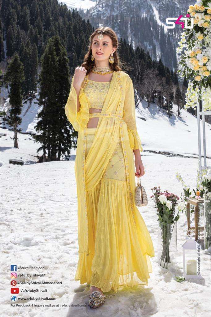 S4U PRESENT PHERE GEORGETTE FULL STICHED DESIGNER SUITS WHOLESALE PRICE IN SURAT - SAI DRESSES