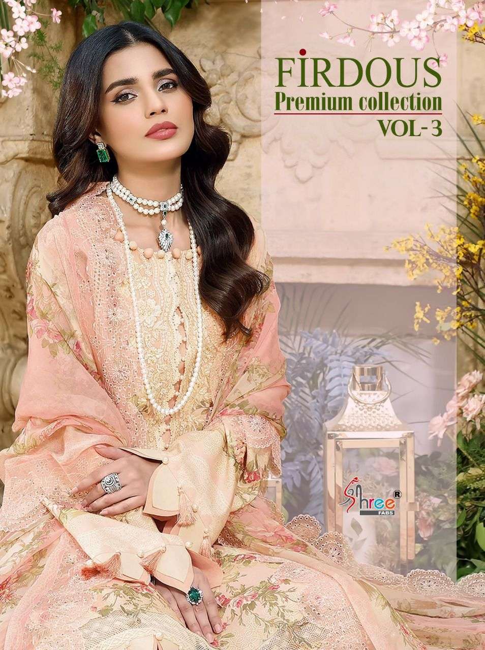 SHREE FABS PRESENT FIRDOUS PREMIUM COLLECTION VOL-3 PURE COTTON PAKISTANI SUITS IN WHOLESALE PRICE IN SURAT - SAI DRESSES