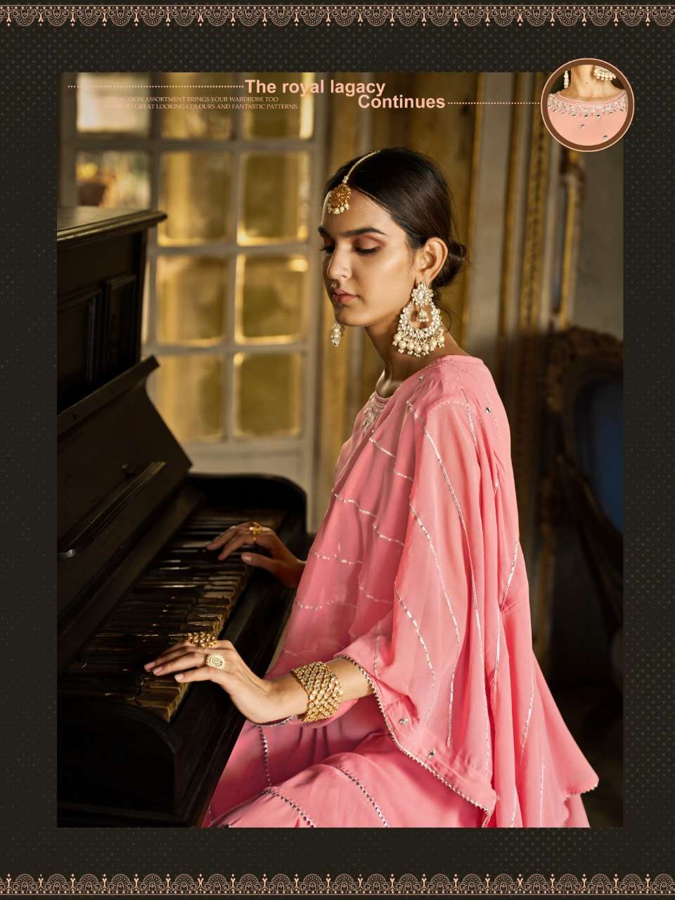 VITARA FASHION PRESENT SHRINGAR GEORGETTE READYMADE PARTY WEAR GARARA STYLE DESIGNER SUITS IN WHOLESALE PRICE IN SURAT - SAI DRESSES