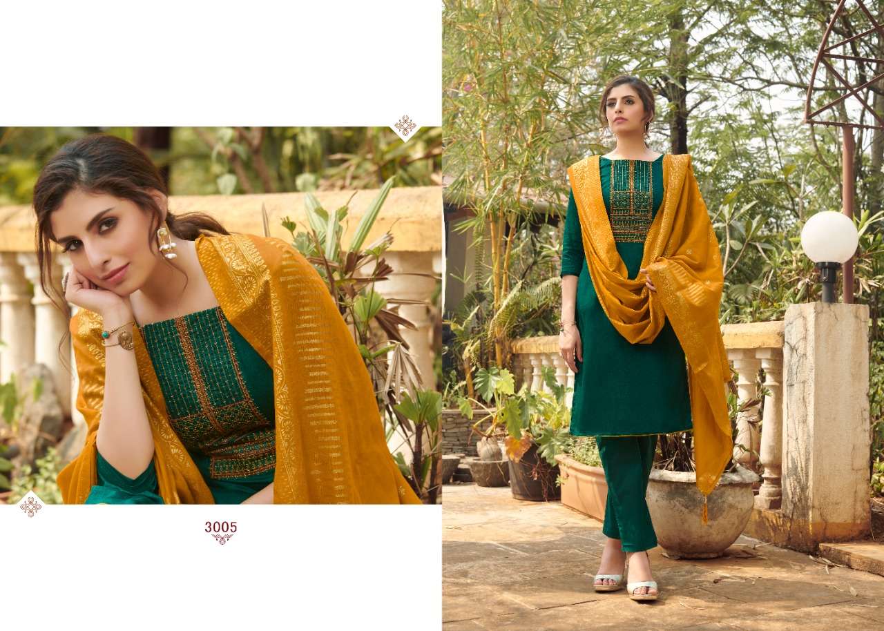 7 CLOUDS PRESENT MEHANDI PANT STYLE SALWAR SUITS IN WHOLESALE PRICE IN SURAT - SAI DRESSES