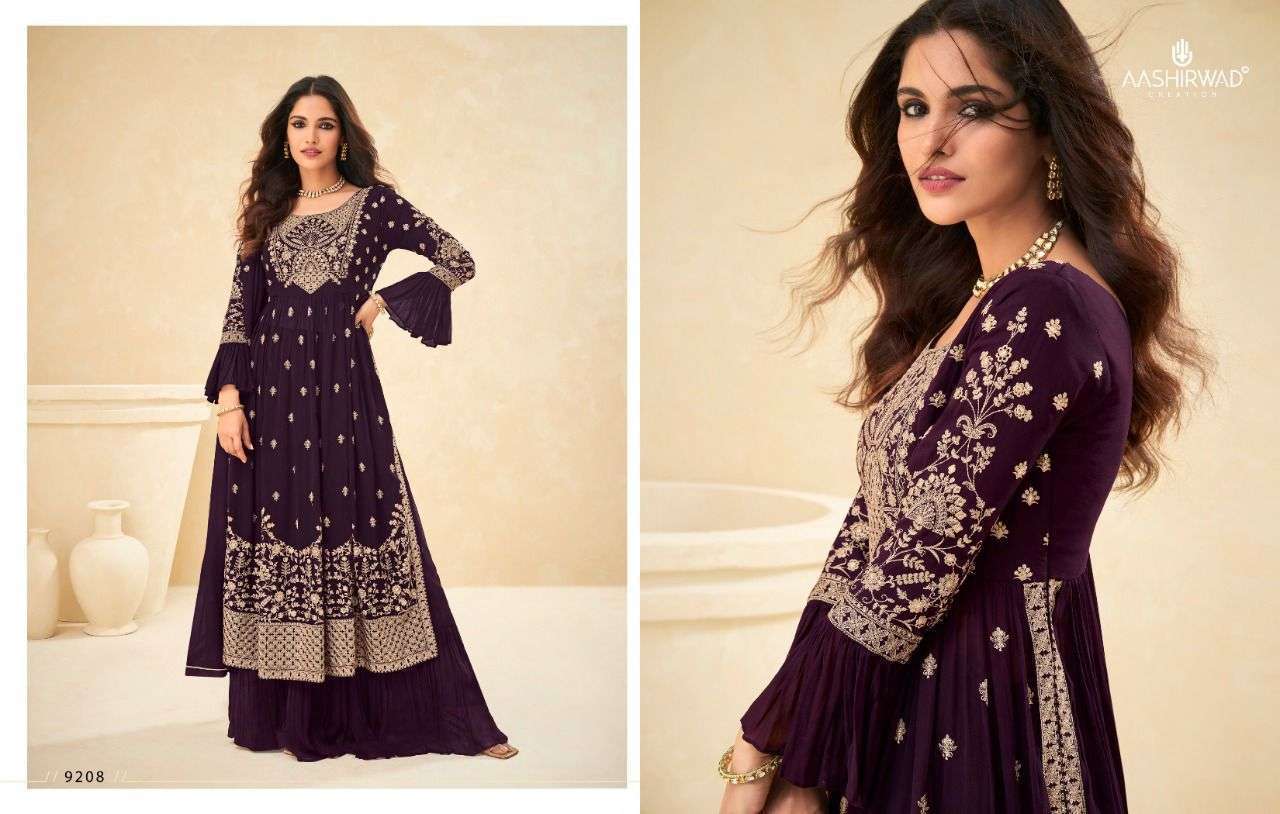 AASHIRWAD CREATION PRESENT LIMELIGHT READYMADE DESIGNER SUITS IN WHOLESALE PRICE IN SURAT - SAI DRESSES