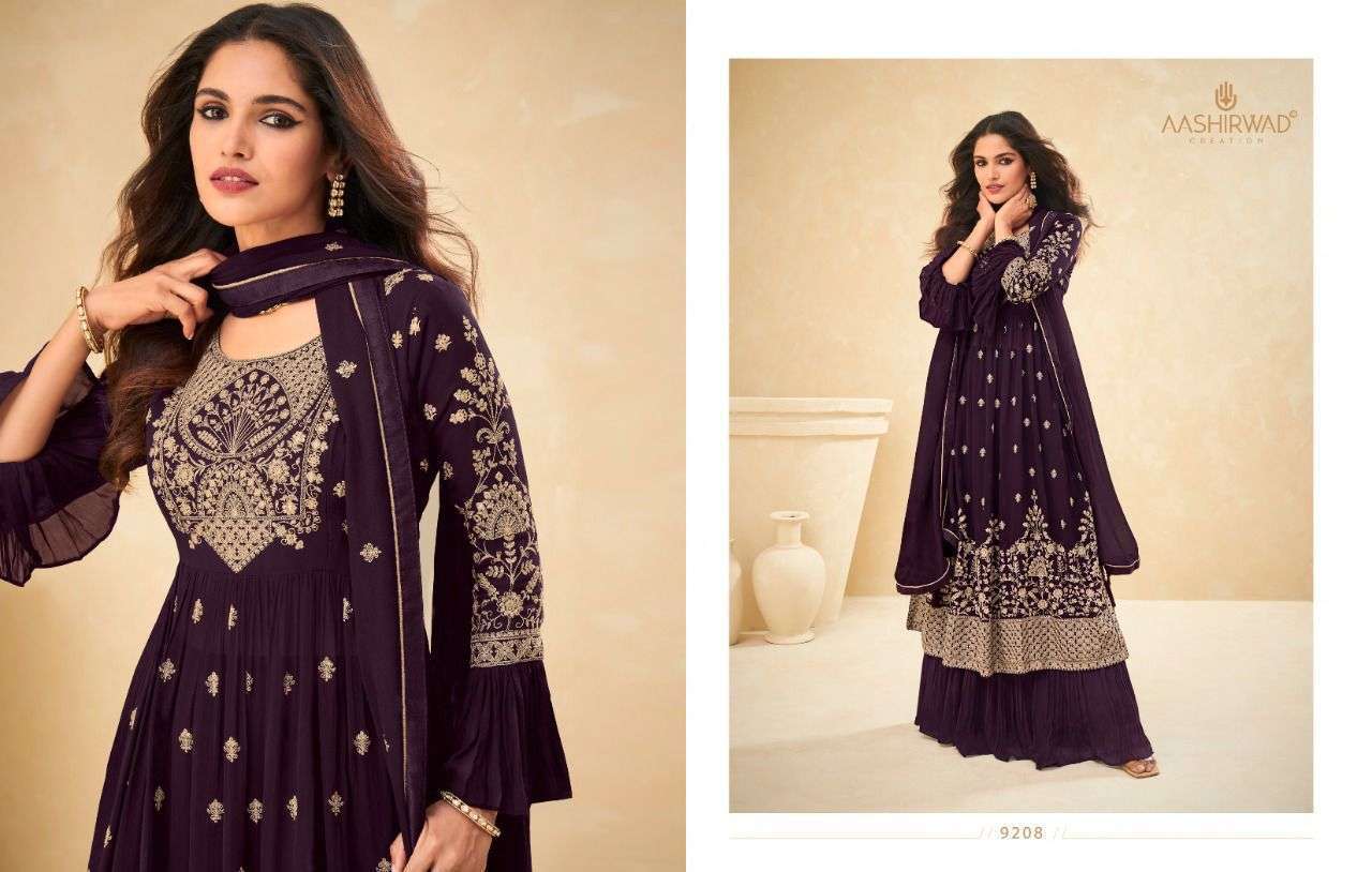 AASHIRWAD CREATION PRESENT LIMELIGHT READYMADE DESIGNER SUITS IN WHOLESALE PRICE IN SURAT - SAI DRESSES