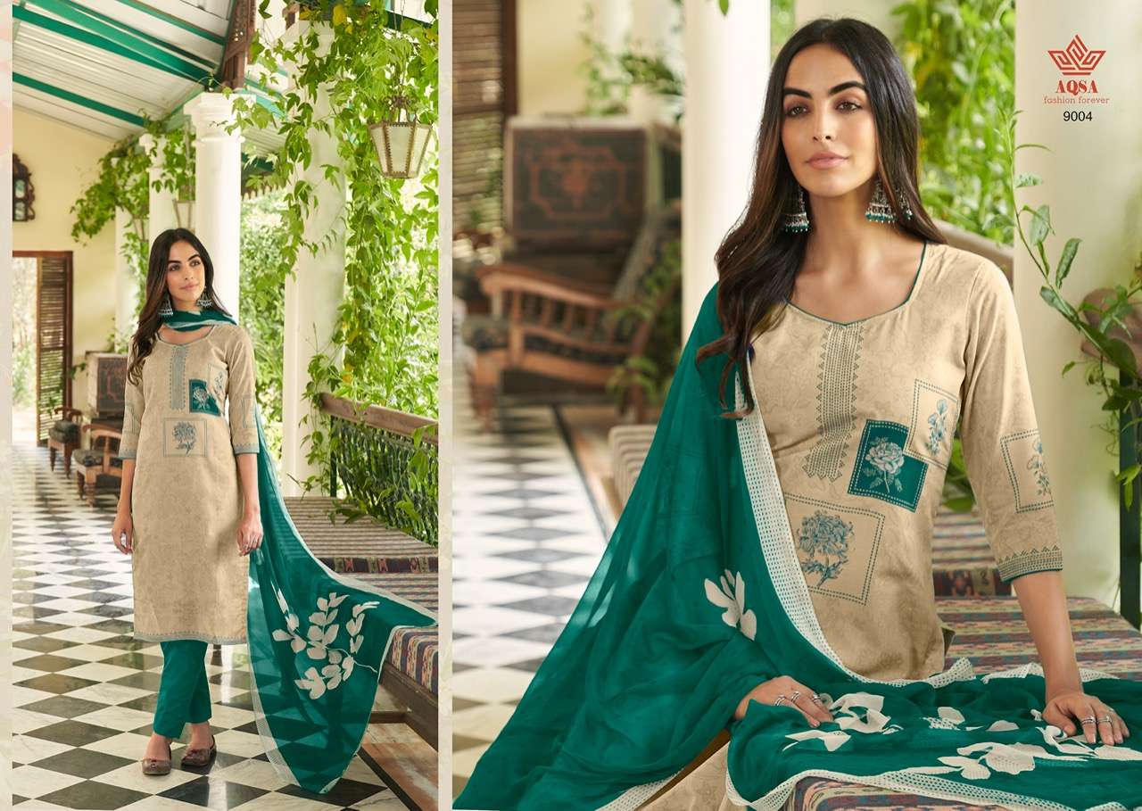 AQSA PRESENT KAYNAAT PANT STYLE SALWAR SUITS IN WHOLESALE PRICE IN SURAT - SAI DRESSES