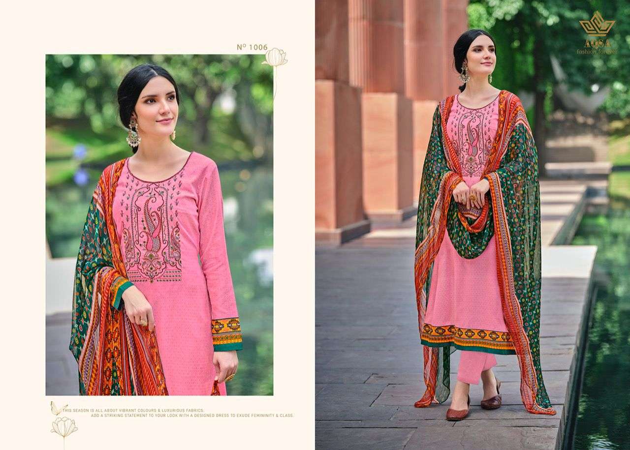 AQSA PRESENT SAYONARA PANT STYLE SALWAR SUITS IN WHOLESALE PRICE IN SURAT - SAI DRESSES