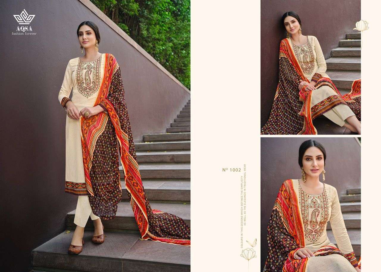 AQSA PRESENT SAYONARA PANT STYLE SALWAR SUITS IN WHOLESALE PRICE IN SURAT - SAI DRESSES