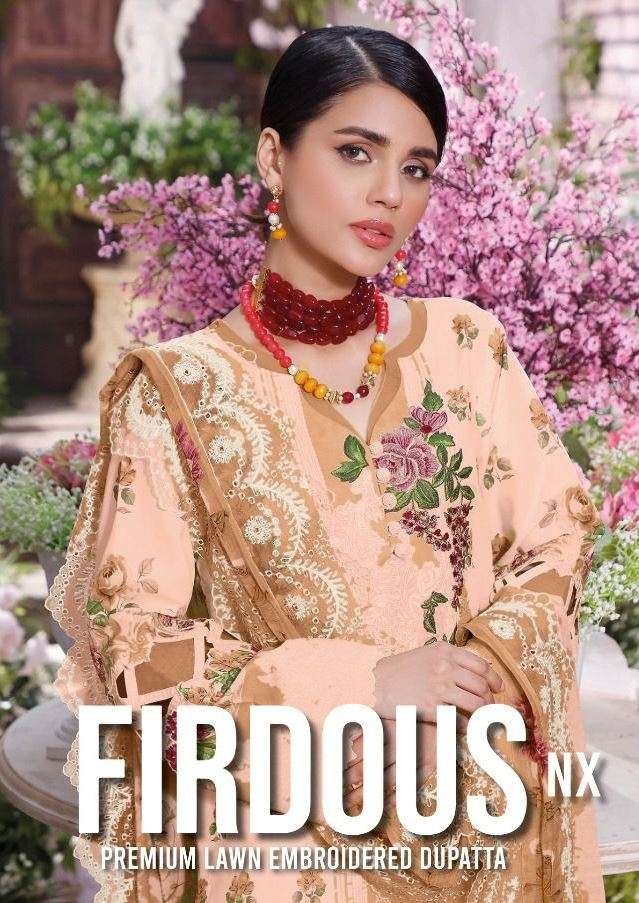 DEEPSY SUITS PRESENT FIRDOUS NX PREMIUM LAWN EMBROIDERED DUPATTA PAKISTANI DESIGNER SUITS IN WHOLESALE PRICE IN SURAT - SAI DRESSES