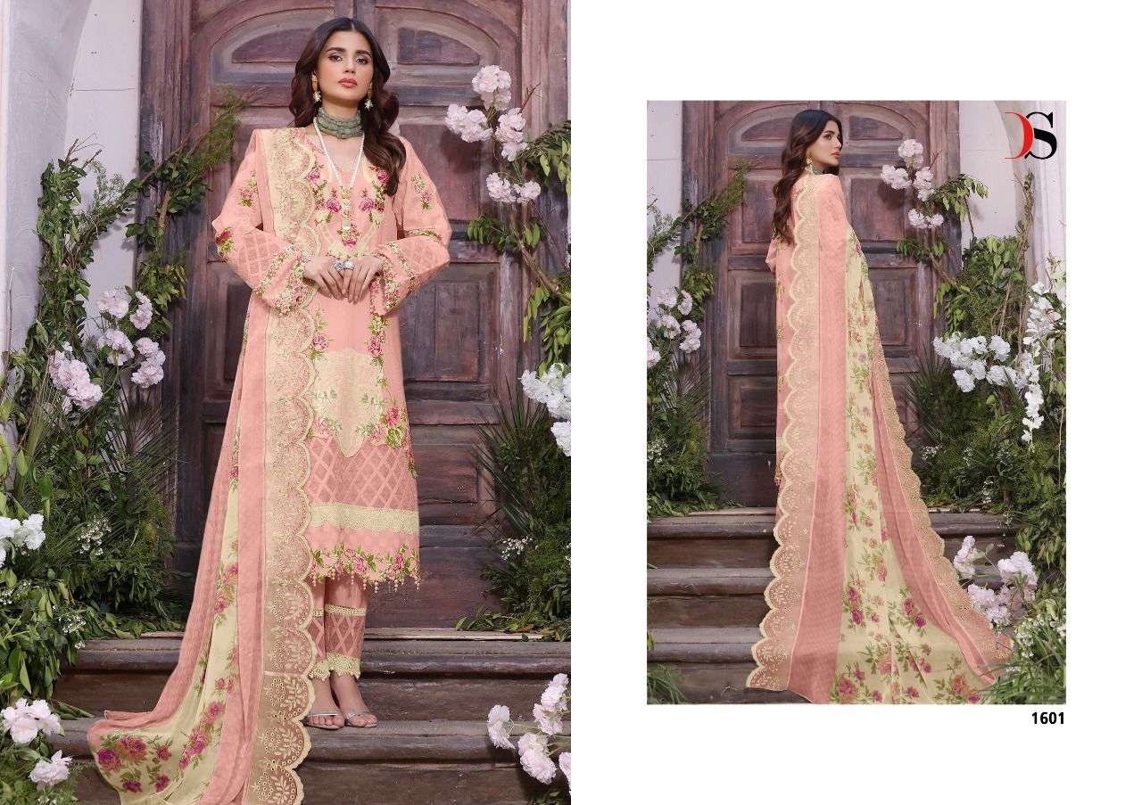 DEEPSY SUITS PRESENT FIRDOUS NX PREMIUM LAWN EMBROIDERED DUPATTA PAKISTANI DESIGNER SUITS IN WHOLESALE PRICE IN SURAT - SAI DRESSES