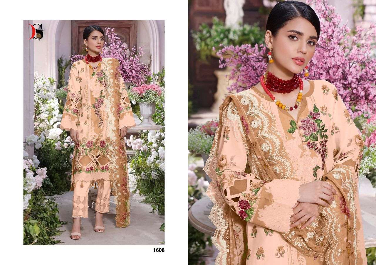 DEEPSY SUITS PRESENT FIRDOUS NX PREMIUM LAWN EMBROIDERED DUPATTA PAKISTANI DESIGNER SUITS IN WHOLESALE PRICE IN SURAT - SAI DRESSES