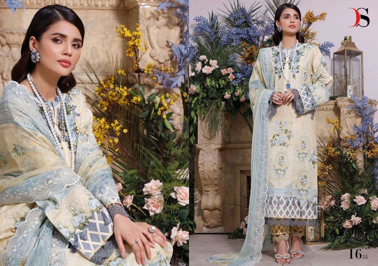  DEEPSY SUITS PRESENT FIRDOUS PREMIUM LAWN EMBROIDERED DUPATTA-2 PAKISTANI DESIGNER SUITS IN WHOLESALE PRICE IN SURAT - SAI DRESSES