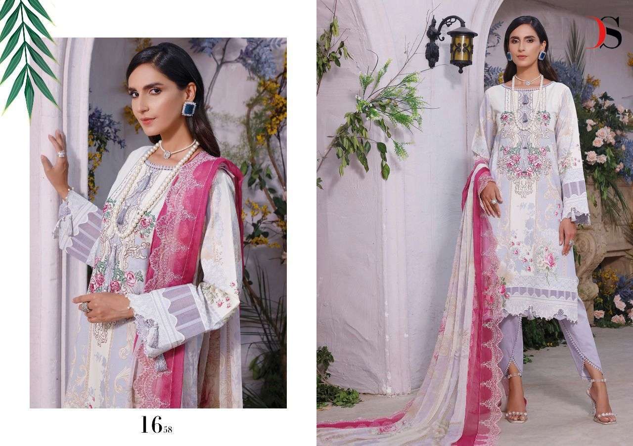  DEEPSY SUITS PRESENT FIRDOUS PREMIUM LAWN EMBROIDERED DUPATTA-2 PAKISTANI DESIGNER SUITS IN WHOLESALE PRICE IN SURAT - SAI DRESSES