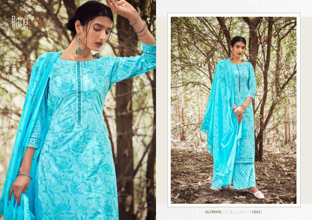 RANG PRESENT TARANIKA READYMADE PURE COTTON PRINTED KURTI PLAZZO WITH DUPATTA IN WHOLESALE PRICE IN SURAT - SAI DRESSES