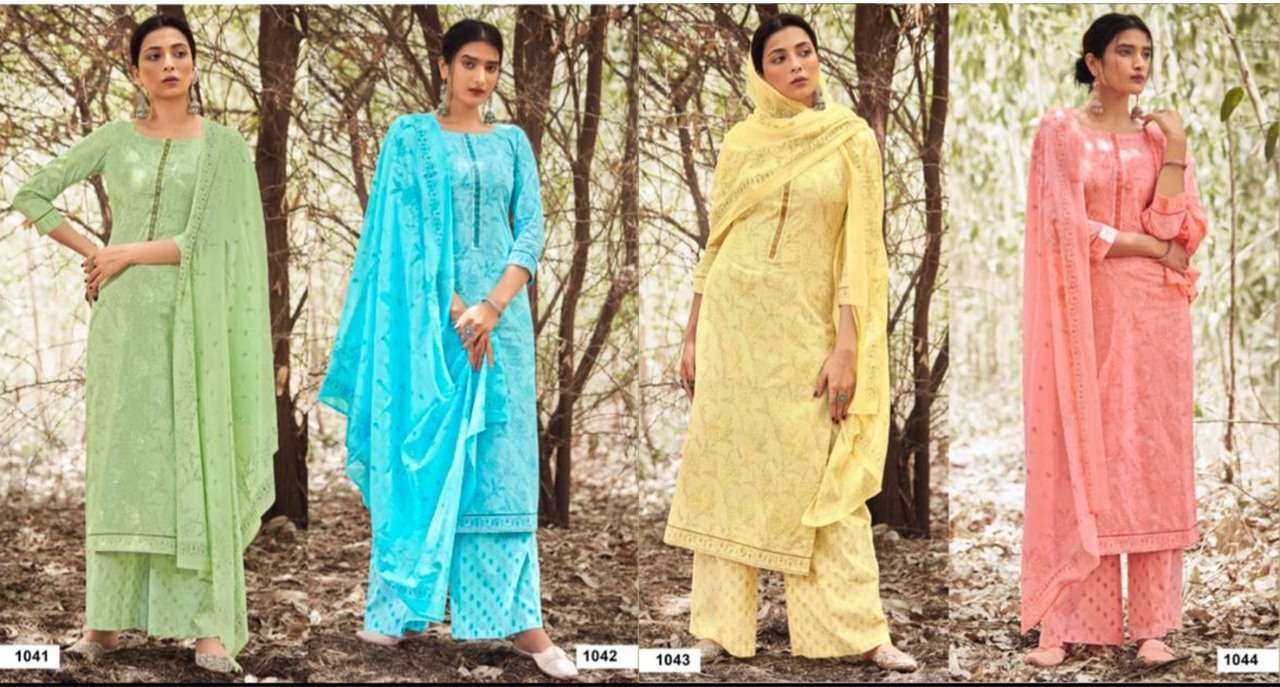 RANG PRESENT TARANIKA READYMADE PURE COTTON PRINTED KURTI PLAZZO WITH DUPATTA IN WHOLESALE PRICE IN SURAT - SAI DRESSES