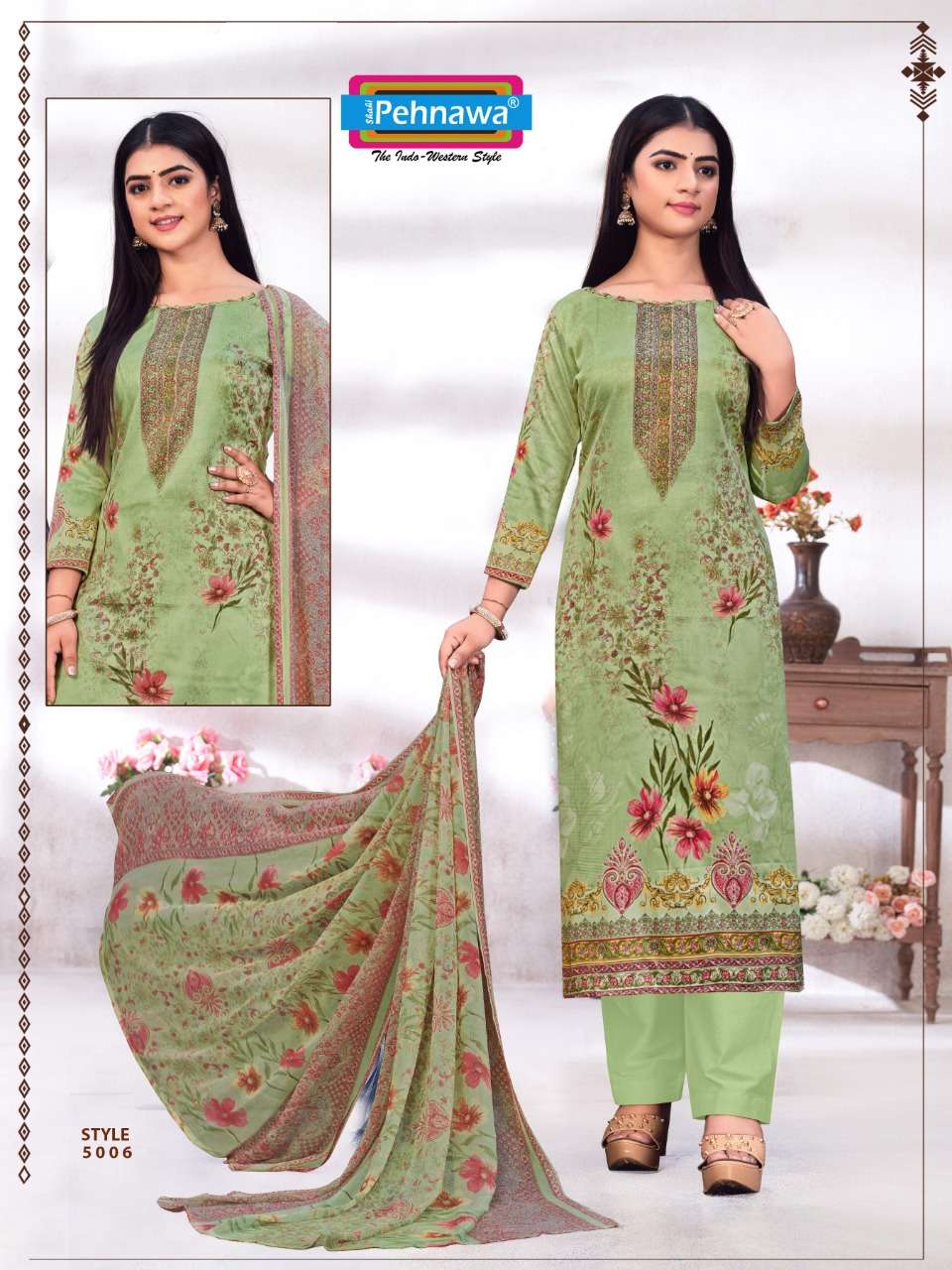 SHAHI PEHNAWA PRESENT KALKI COTTON PRINTED SALWAR SUITS IN WHOLESALE PRICE IN SURAT - SAI DRESSES