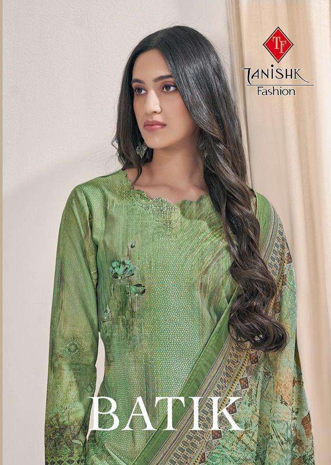 TANISHK FASHION PRESENT BATIK PURE MUSLIN DESIGNER DRESS MATERIALS IN WHOLESALE PRICE IN SURAT - SAI DRESSES