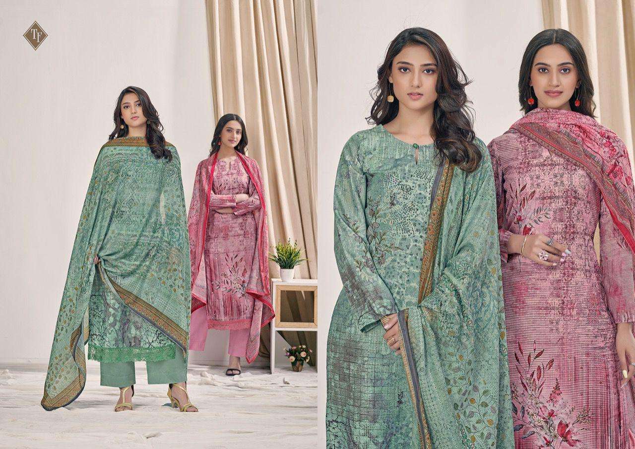 TANISHK FASHION PRESENT BATIK PURE MUSLIN DESIGNER DRESS MATERIALS IN WHOLESALE PRICE IN SURAT - SAI DRESSES