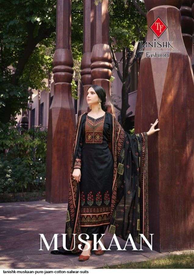 TANISHK FASHION PRESENT MUSKAAN PURE JAAM COTTON DESIGNER SALWAR SUITS IN WHOLESALE PRICE IN SURAT - SAI DRESSES