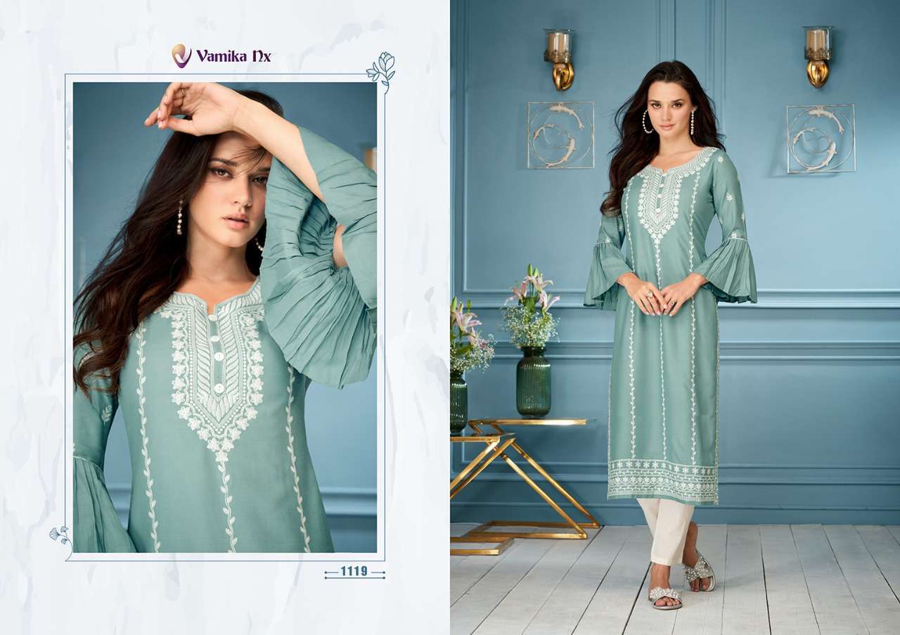 VAMIKA NX PRESENT ROOH VOL 4 FANCY KURTI WITH PANT IN WHOLESALE PRICE IN SURAT - SAI DRESSES