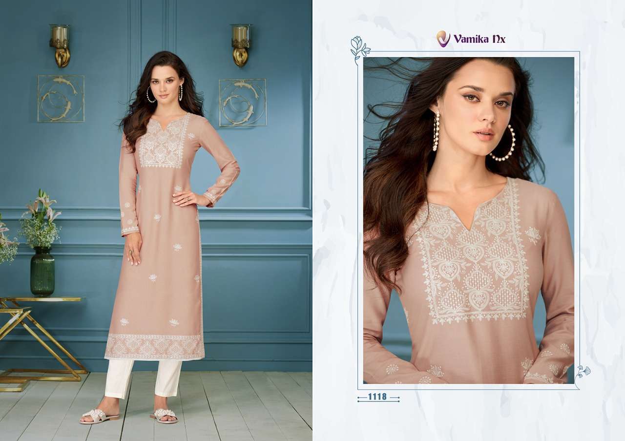 VAMIKA NX PRESENT ROOH VOL 4 FANCY KURTI WITH PANT IN WHOLESALE PRICE IN SURAT - SAI DRESSES