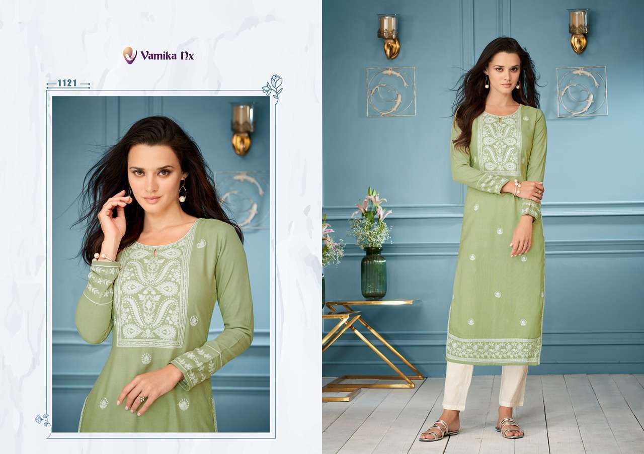 VAMIKA NX PRESENT ROOH VOL 4 FANCY KURTI WITH PANT IN WHOLESALE PRICE IN SURAT - SAI DRESSES