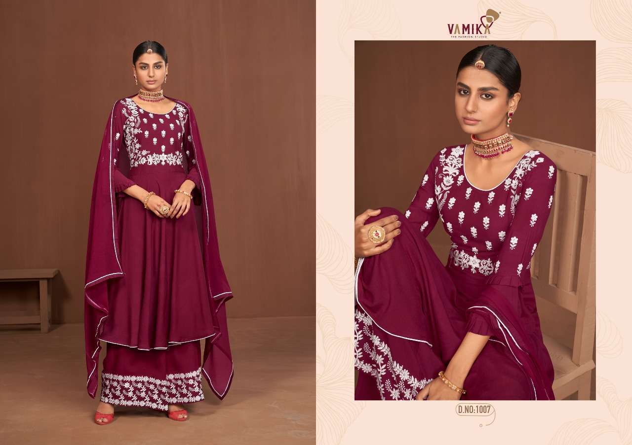 VAMIKA PRESENT LAKHNAVI VOL-2 FULL STITCHED DESIGNER SUITS IN WHOLESALE PRICE IN SURAT - SAI DRESSES 