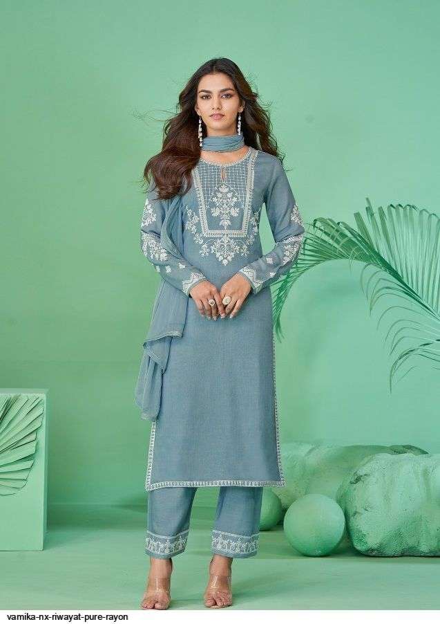 VAMIKA NX PRESENT RIWAYAT READYMADE PANT STYLE DRESS IN WHOLESALE PRICE IN SURAT - SAI DRESSES