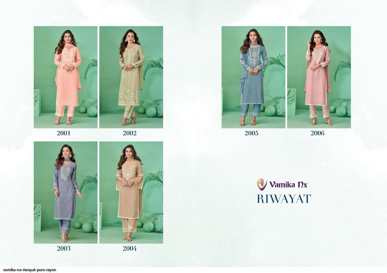 VAMIKA NX PRESENT RIWAYAT READYMADE PANT STYLE DRESS IN WHOLESALE PRICE IN SURAT - SAI DRESSES