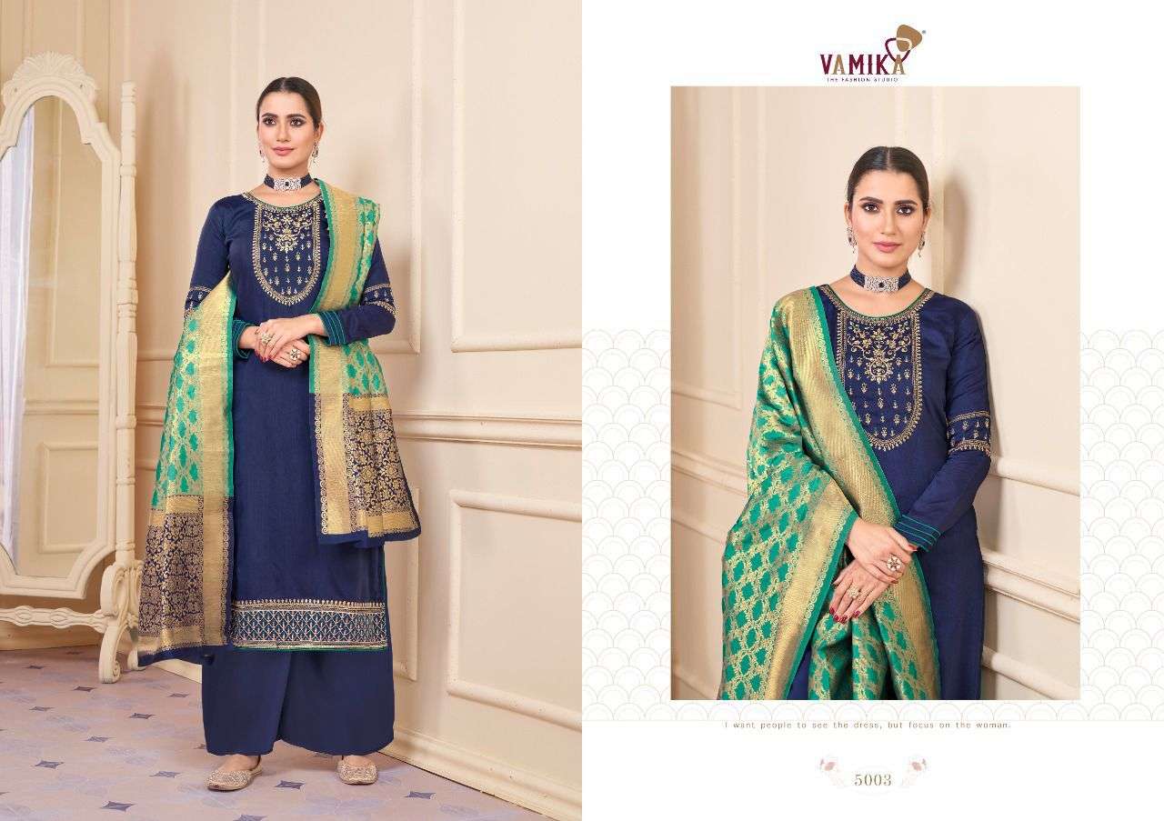 VAMIKA PRESENT SAJDA READYMADE PLAZO STYLE DESIGNER SUITS IN WHOLESALE PRICE IN SURAT - SAI DRESSES