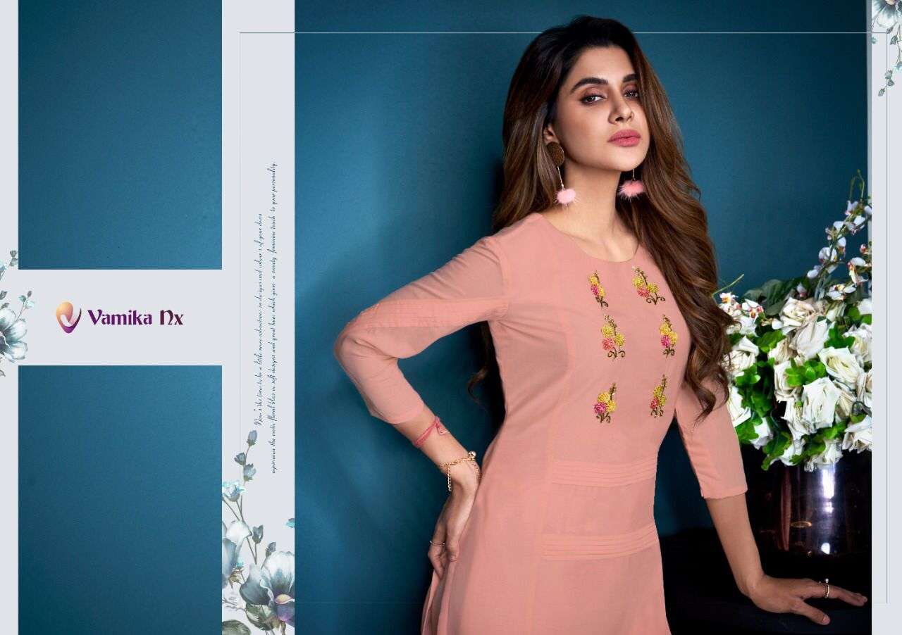 VAMIKA NX PRESENT SHAYNA DESIGNER KURTI WITH PLAZO IN WHOLESALE PRICE IN SURAT - SAI DRESSES