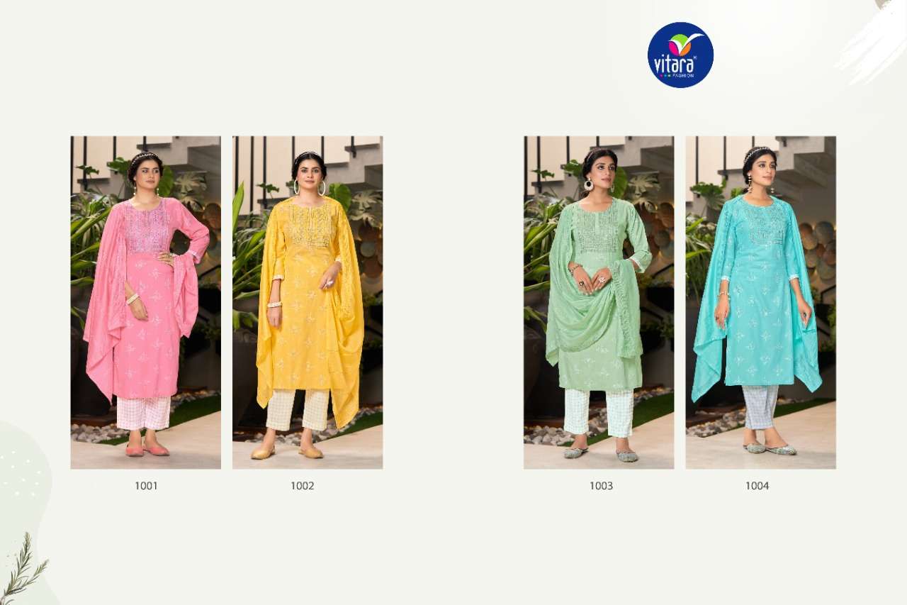 VITARA FASHION PRESENT CELEBRATION READYMADE PANT STYLE DRESS IN WHOLESALE PRICE IN SURAT - SAI DRESSES