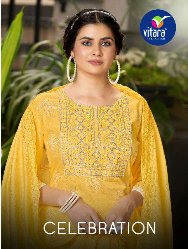 VITARA FASHION PRESENT CELEBRATION READYMADE PANT STYLE DRESS IN WHOLESALE PRICE IN SURAT - SAI DRESSES