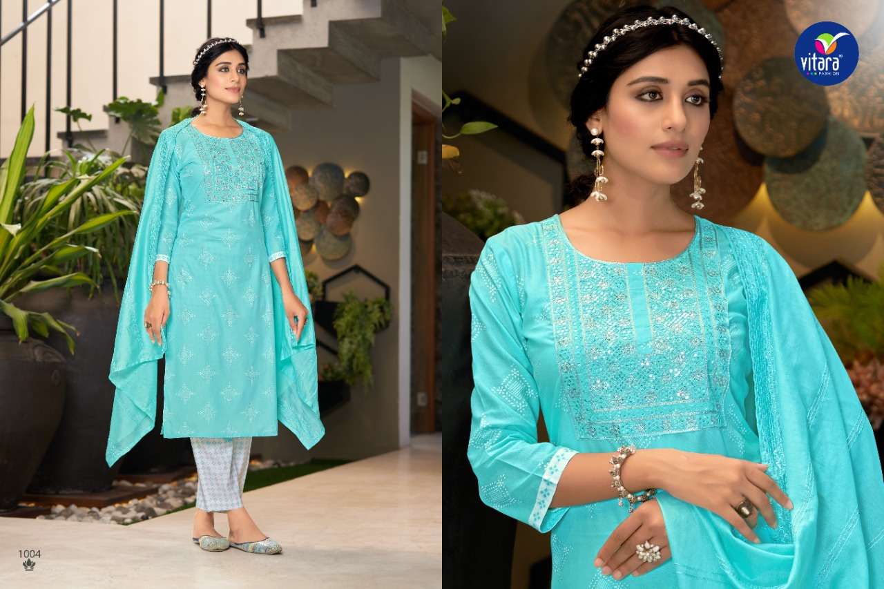 VITARA FASHION PRESENT CELEBRATION READYMADE PANT STYLE DRESS IN WHOLESALE PRICE IN SURAT - SAI DRESSES